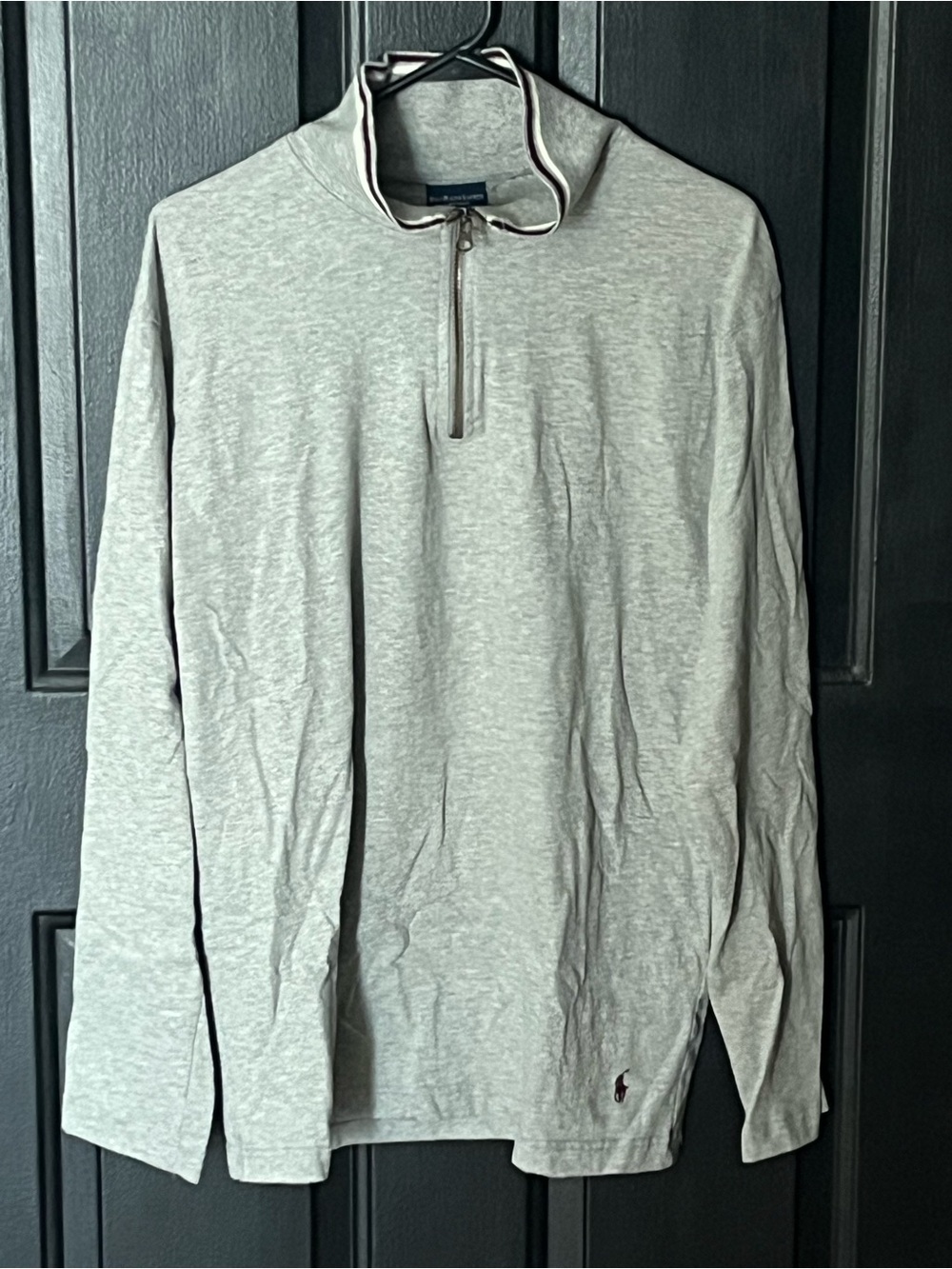 Polo by Ralph Lauren Light Heather Gray Half-Zip Pullover Sweatshirt